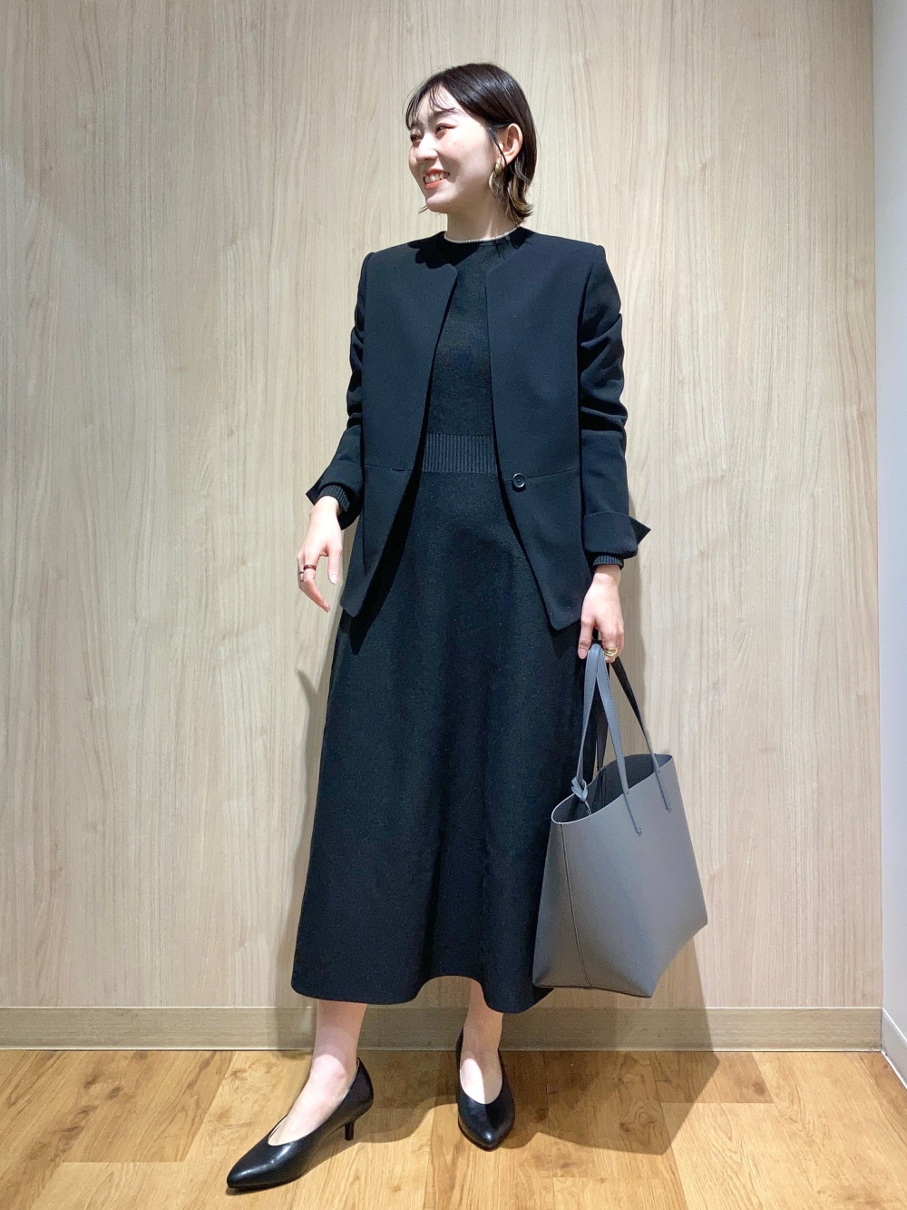 トリアセブレンドペプラムジャケット、トリアセブレンドテーパード