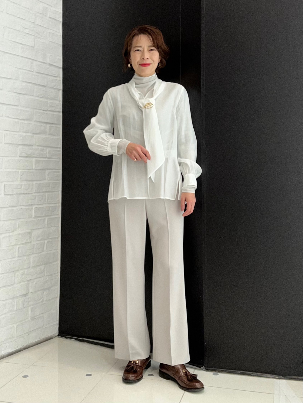 トリアセブレンドペプラムジャケット、トリアセブレンドテーパード