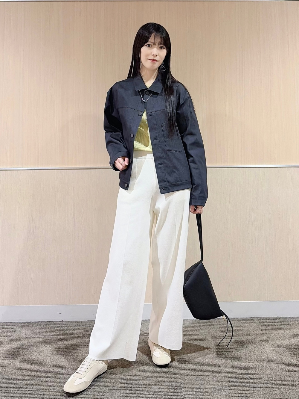 ハイストレッチトリコットペプラムジレ、ハイストレッチトリコット