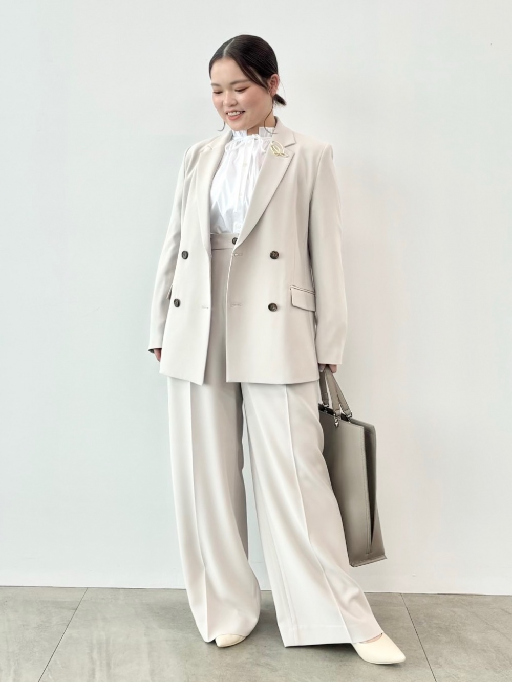 トリアセブレンドカラーレスジャケット、トリアセブレンドストレート