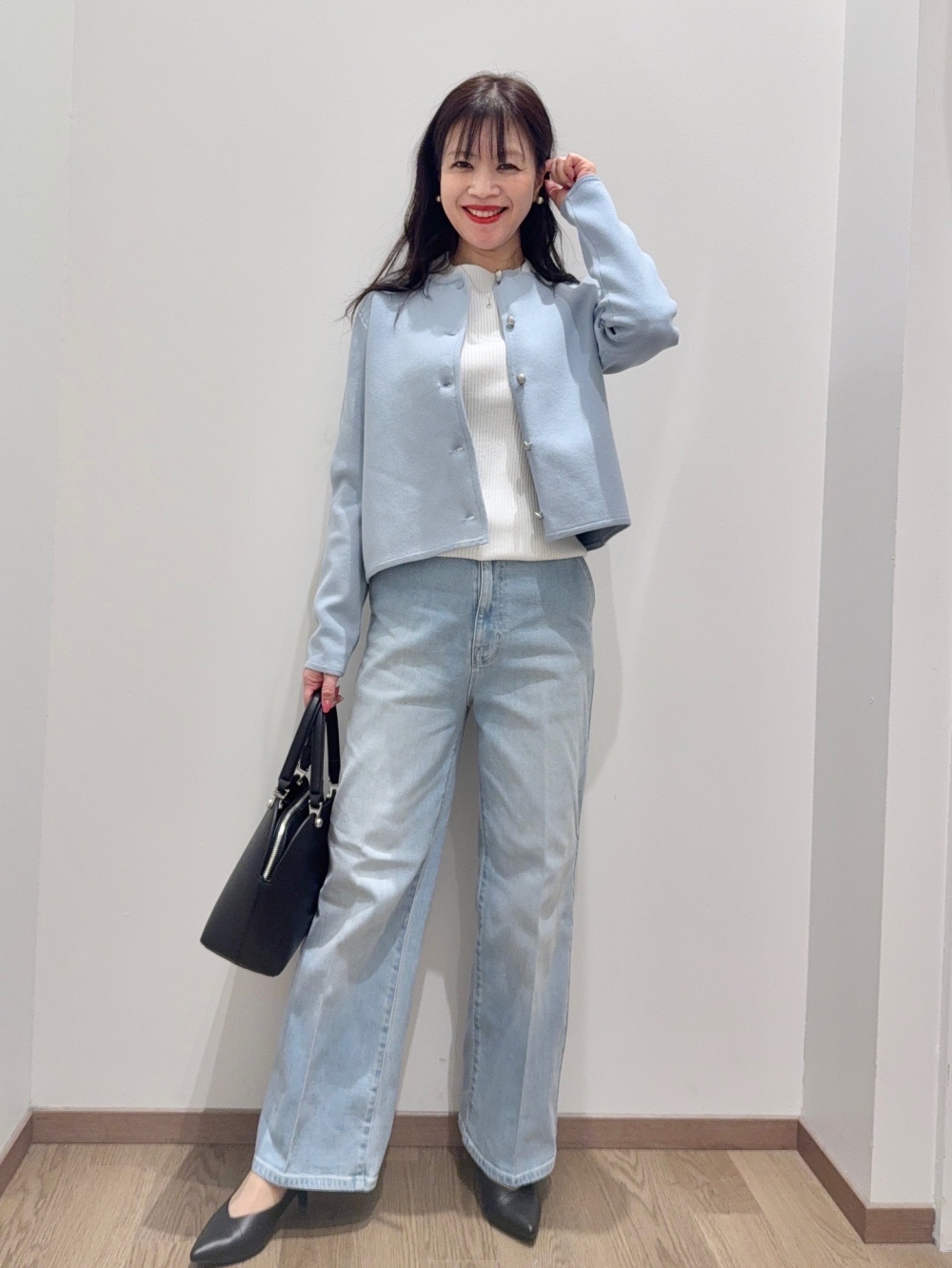 プレミアムオックスカラーレスジャケット、ワイドパンツ（リネン