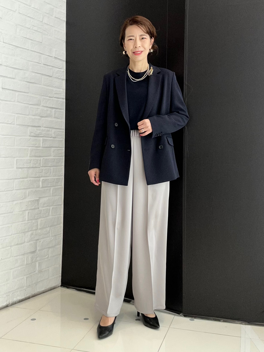 トリアセブレンドダブルジャケット、トリアセブレンド2タックワイド