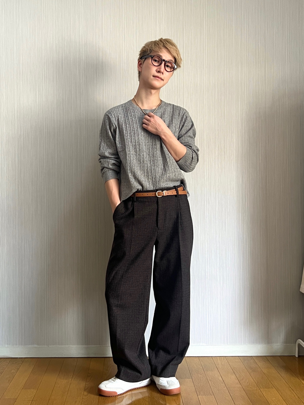 プレシャスニットメルトンワイドパンツ」の着用コーディネート| プラステ