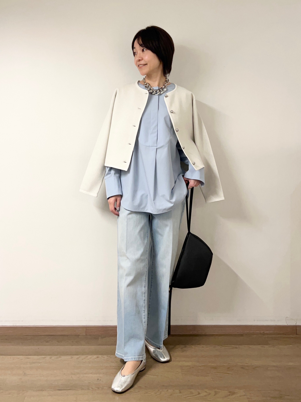 端境期のデニムコーデ