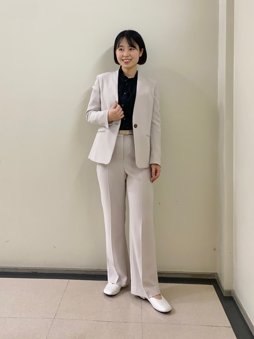 トリアセブレンドカラーレスジャケット、トリアセブレンドストレート