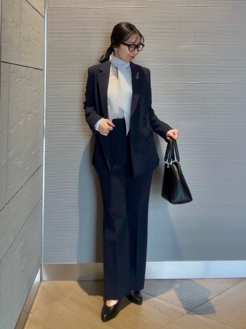 トリアセブレンドダブルジャケット、トリアセブレンドストレートパンツ