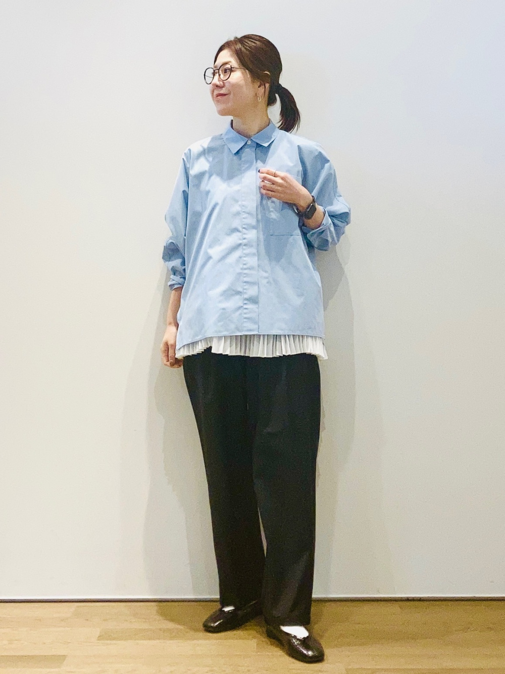レビュー高評価】レーヨンブレンドワイドパンツ、【いま売れてます