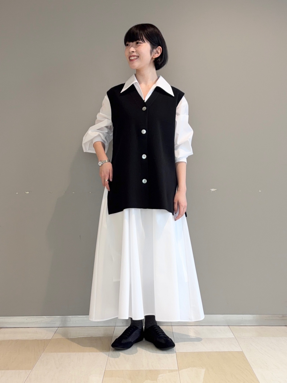 ベストを使ったコーデ