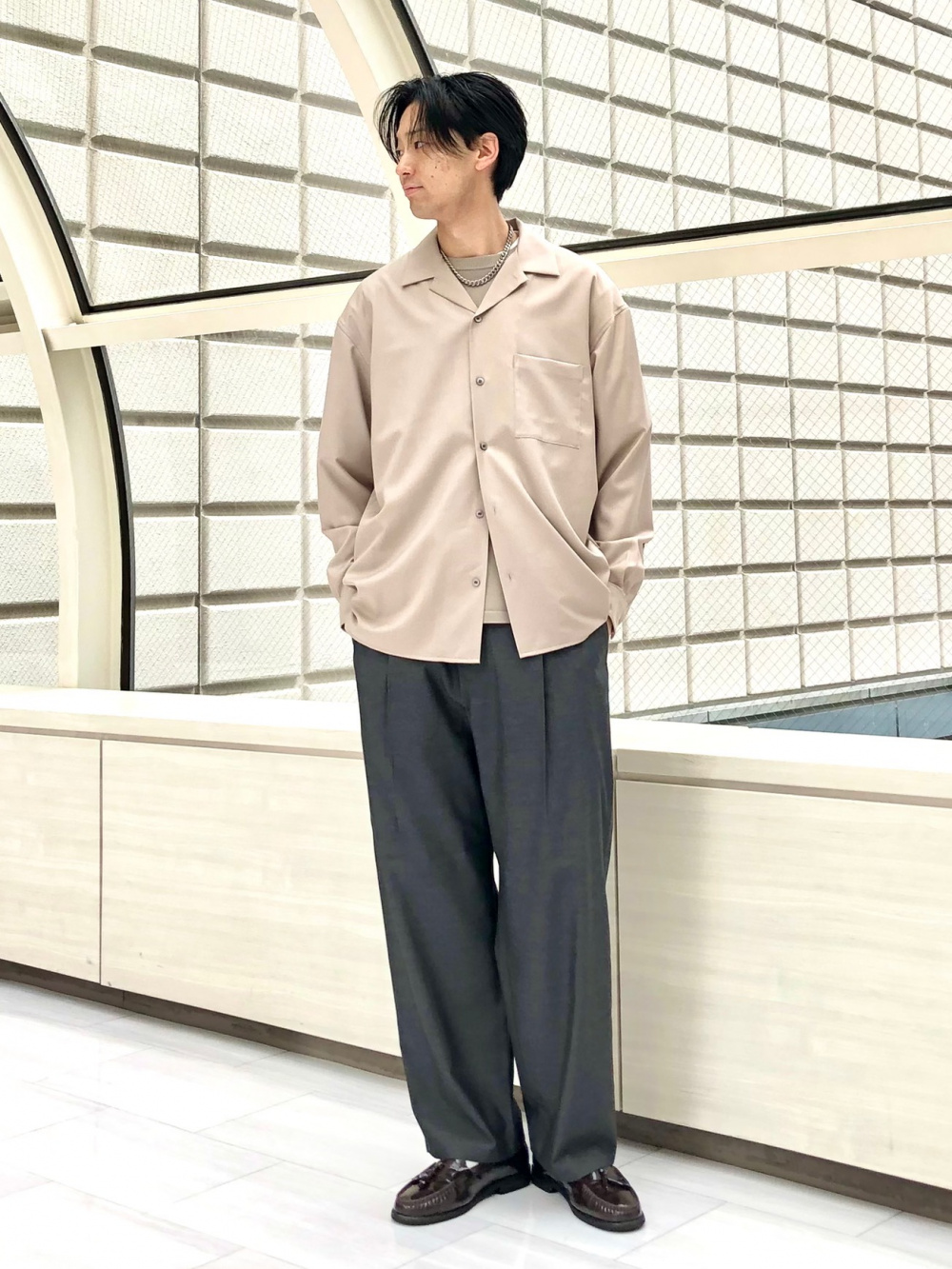 モーションエアーノーカラージャケット、モーションエアーワイドパンツ