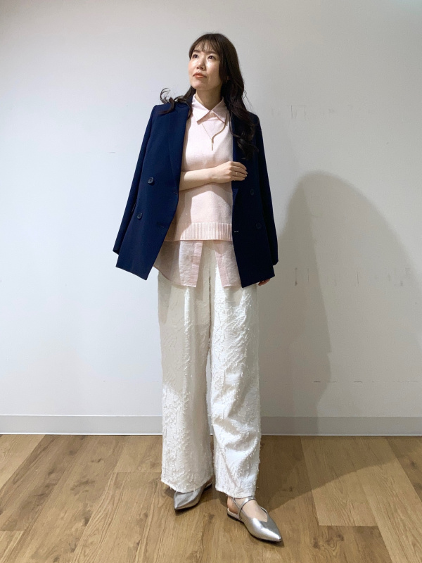 トリアセブレンドダブルジャケット、ワイドパンツ（ウォームリザーブ