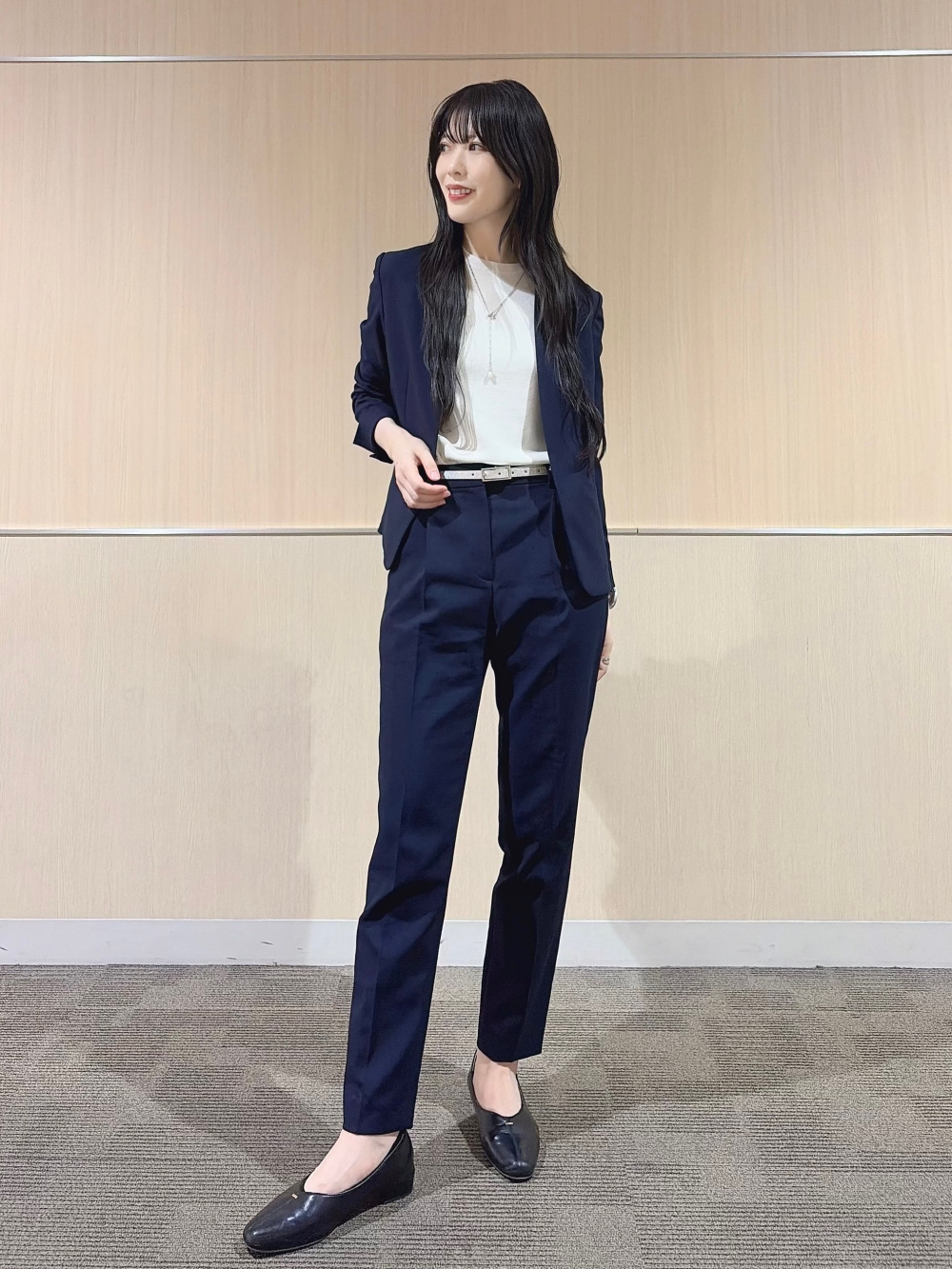 プレミアムオックスカラーレスジャケット、スティックパンツ（リネン