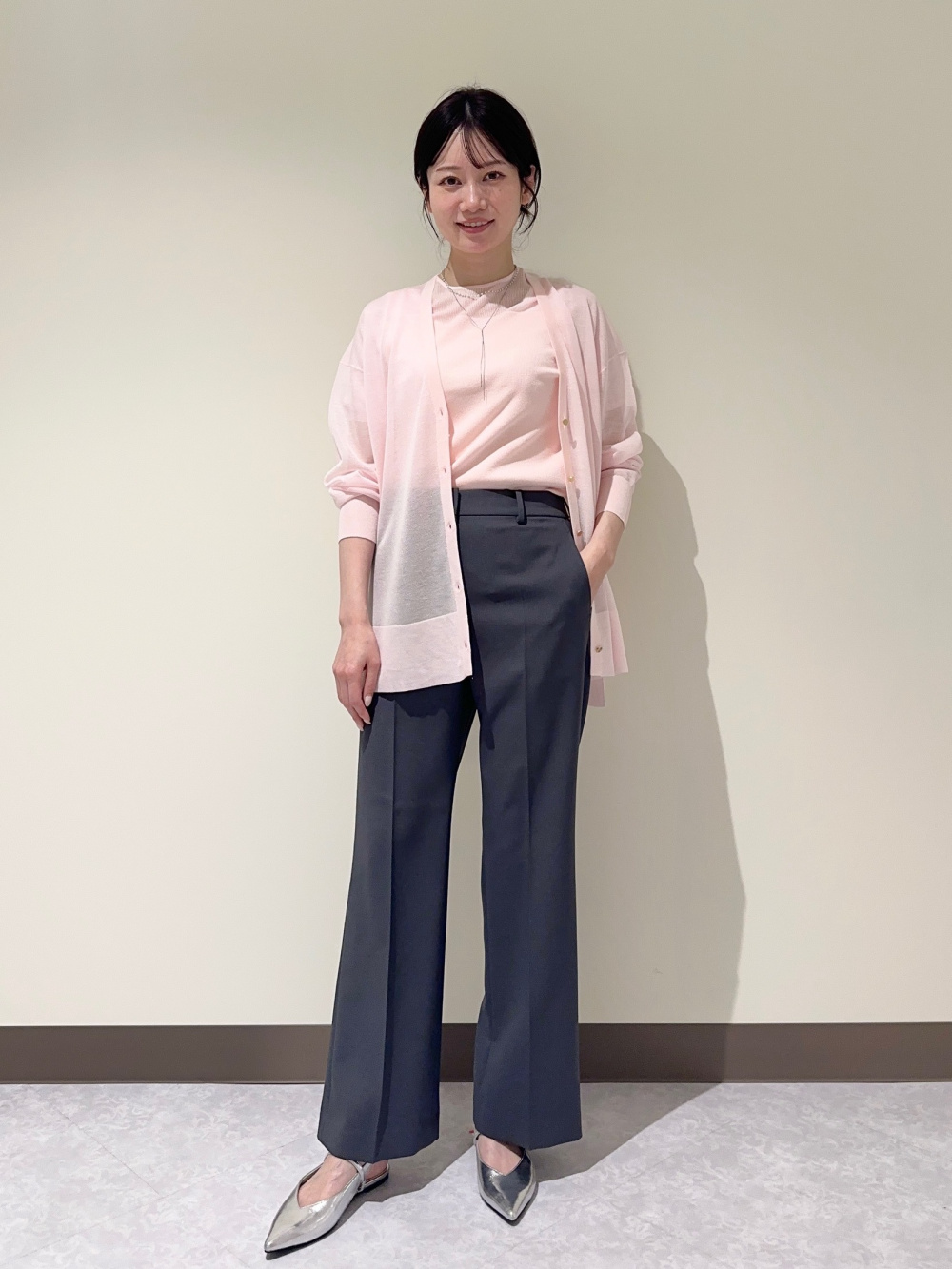 トリアセブレンドダブルジャケット、スティックパンツ（コットン