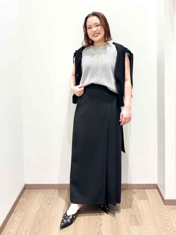 値下げしました】ライトプレミアムオックスラップスカート、【値下げ