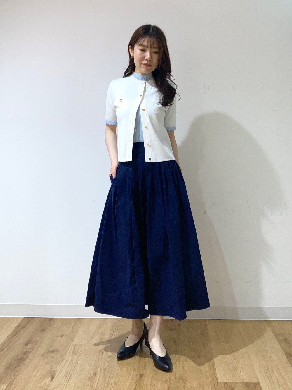 トリアセブレンドダブルジャケット、トリアセブレンドテーパードパンツ