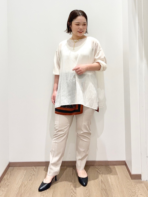 スティックパンツ（リネンブレンド）、リネンブレンドダブルジャケット