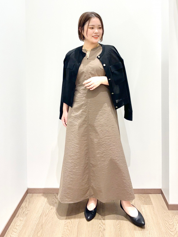 ジョーゼットジャージージャンパーワンピース、2WAYコンパクトバッグの
