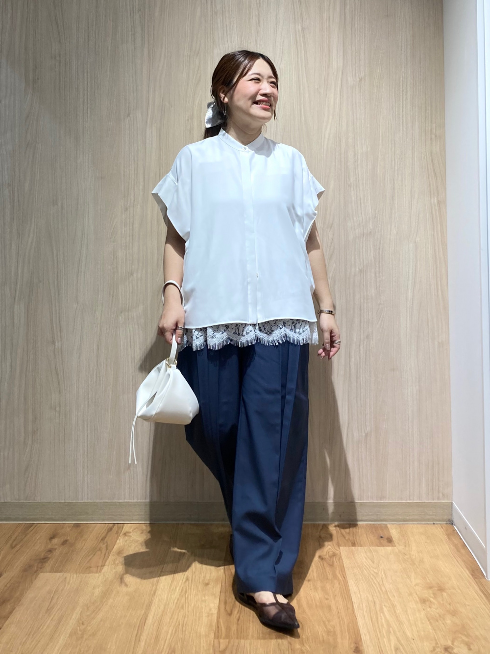 値下げしました】ホールガーメント®ペプラム半袖カーディガン