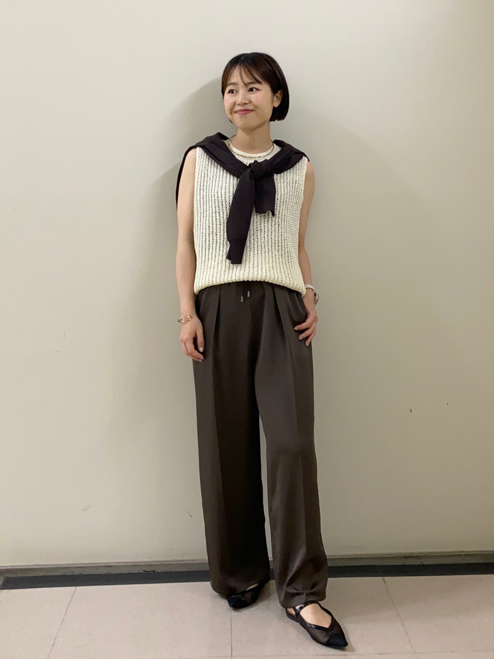 値下げしました】リネンブレンドマーメイドスカート、ポインテッド 