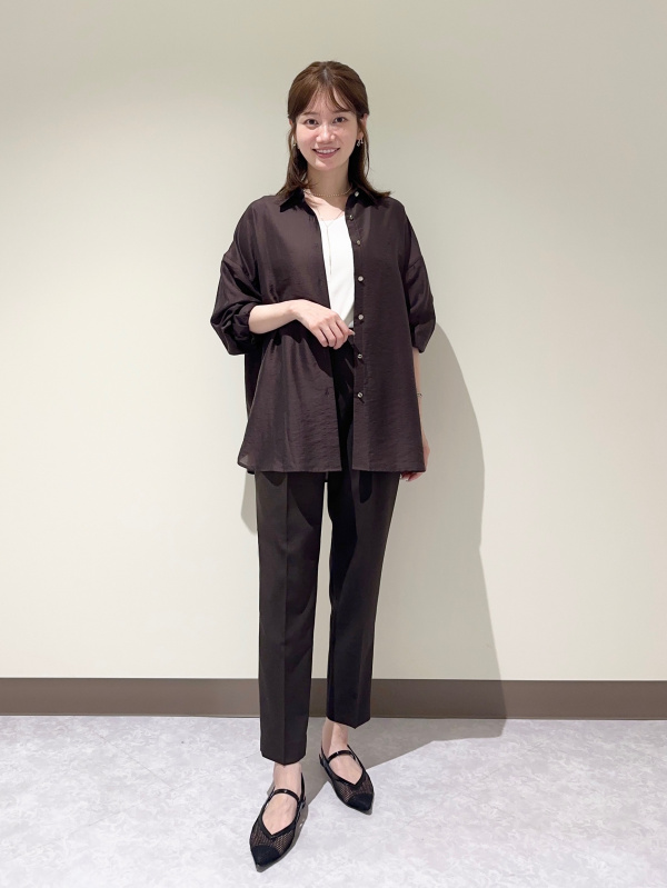 【値下げ】PLST プラステ リネンブレンドダブルジャケット ワイドパンツ L 9/1(火)から値下げ】プレミアムオックスダブルジャケット、ワイド