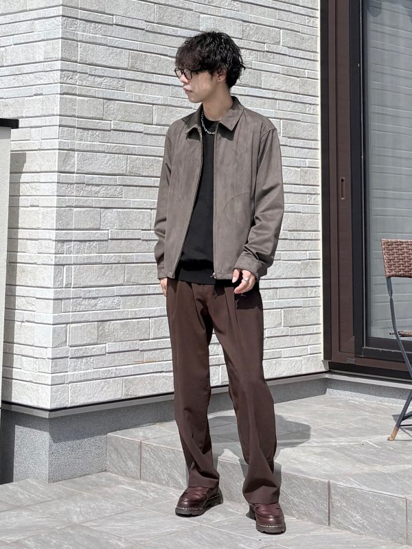 PLST ウォッシャブルフラノジャケット パンツ　セットアップ　ダークブラウン ウォッシャブルフラノジャケット、ウォッシャブルフラノトラウザーズの