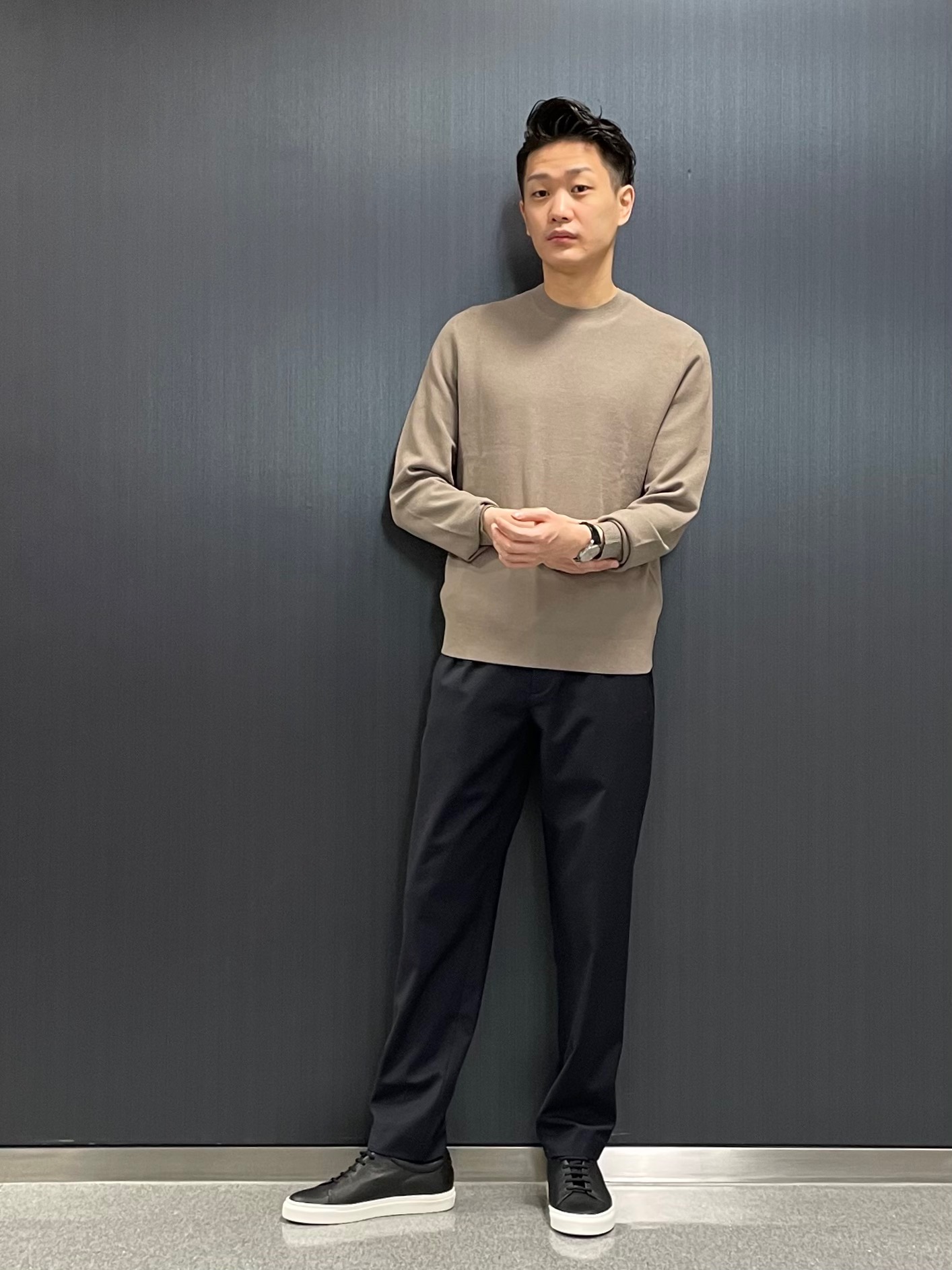 theory セオリー　異素材レイヤードプルオーバー　ブラック　S コーディネート詳細 | StyleHint | Theory（セオリー）公式通販サイト