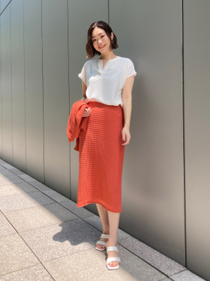 Bristol Cotton Lace Trim Skirt | WOMEN（レディース）｜Theory 公式