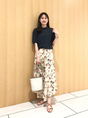 Fluid Flower Asym Maxi Skirt | WOMEN（レディース）｜Theory 公式 ...