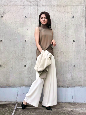 Silk Combo SL Roll Neck Top | WOMEN(レディース)|Theory 公式通販