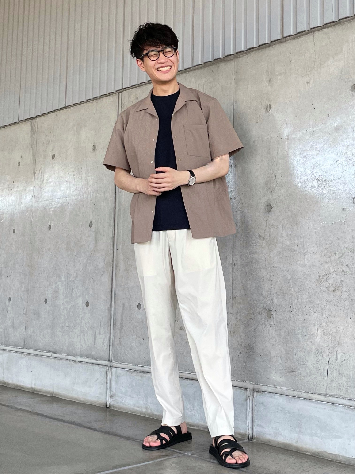 セオリーリュクス ネイビー ストライプ セットアップ サイズ違い パンツ M コーディネート詳細 | StyleHint | Theory（セオリー）公式通販