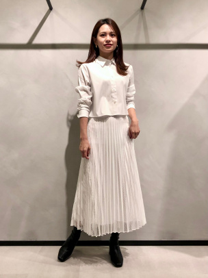 Mod Lace Pleated Midi SK | WOMEN（レディース）｜Theory 公式通販サイト