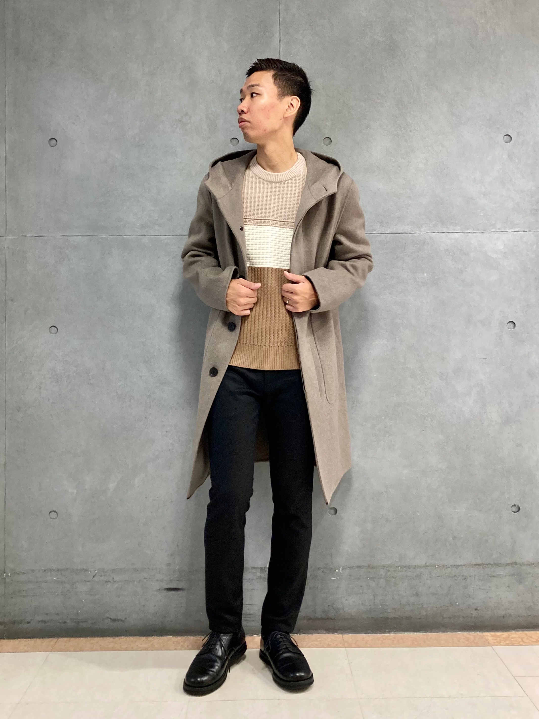 セオリー LUXE NEW 熱 DIVEDE/THOMPSON DFWコート 黒 L