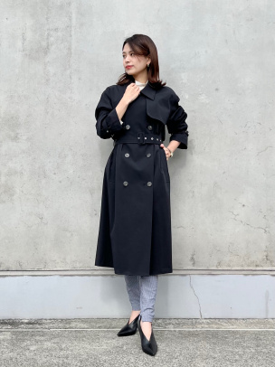 Sleek Trench DBL BR Trench | WOMEN（レディース）｜Theory 公式通販サイト