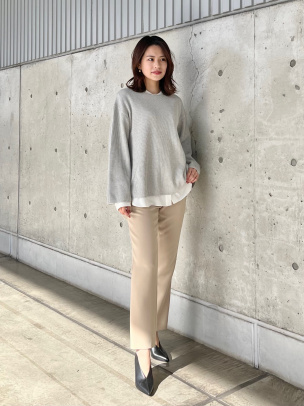 Clean Cottoncash Open Neck LS PO | WOMEN（レディース）｜Theory