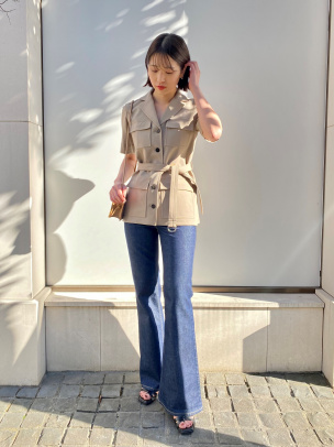 Neoteric Twill SS Safari JKT | WOMEN（レディース）｜Theory 公式 