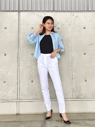 一部限定カラー Eco Crunch Wash Treeca Pull On GZ | WOMEN（レディース）｜Theory 公式通販サイト
