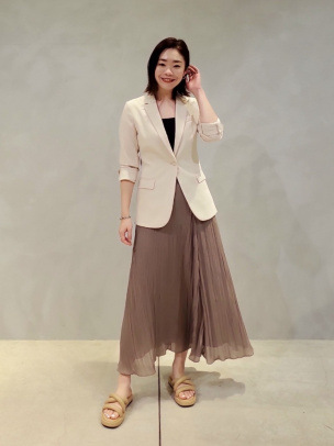 Airy GGT Asym Drape SKT B | WOMEN（レディース）｜Theory 公式通販サイト