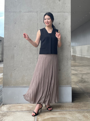 どうぞよろしくお願いいたしますAiry GGT Asym Drape SKT B | WOMEN（レディース）｜Theory 公式通販サイト