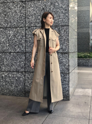 セオリーリュクス ロングベスト ジレ　ベルト　SENA NAOMI 23AW セオリーリュクス ロングベスト ジレ ベルト SENA NAOMI 23AW