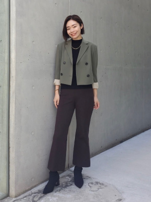 Admiral Crepe Crop DB JKT | WOMEN（レディース）｜Theory 公式