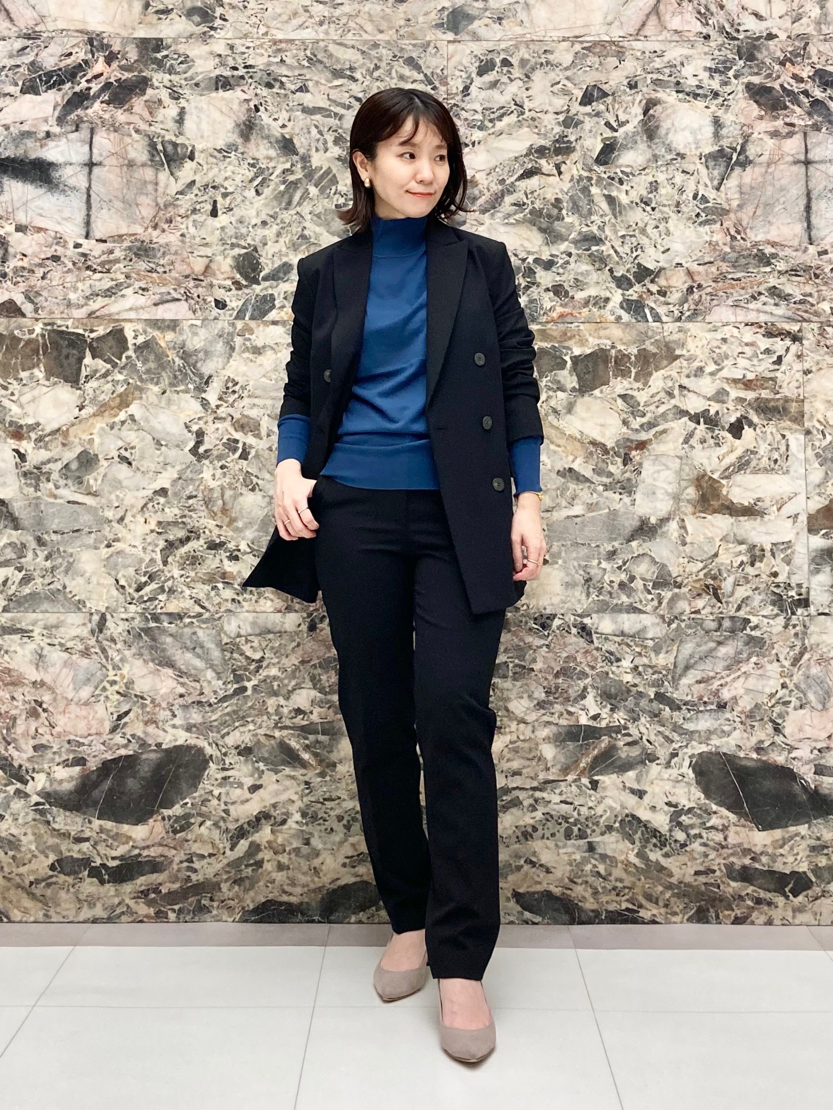 Rin　セオリーリュクスtheoryluxeネイビーセットアップ38 セオリーリュクス ネイビー セットアップ Rin セオリーリュクス