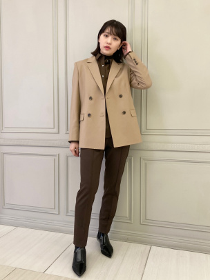 Sleek Flannel Slim DB JKT | WOMEN（レディース）｜Theory 公式通販サイト