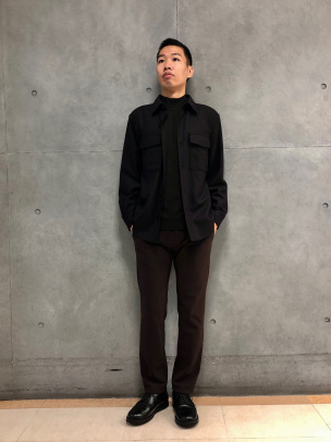 2025年モデル　セオリー シャツブルゾン　Precision Ponte Precision Ponte Overshirt Blouson | MEN | Theory [セオリー