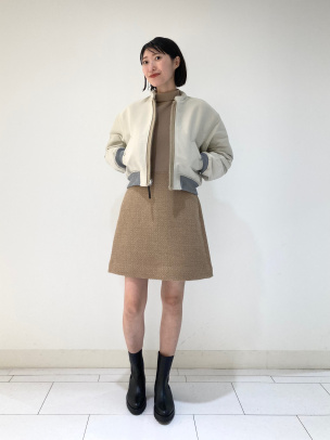 Holiday Tweed SS Roll NK C DR | WOMEN（レディース）｜Theory 公式通販サイト