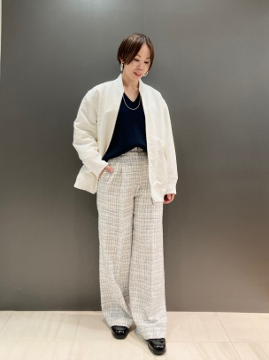 ✿ セオリーリュクス 麻混 ノーカラー ジャケット 40 リネン ホワイト Milton Aisha | Theory luxe[セオリーリュクス]公式通販サイト