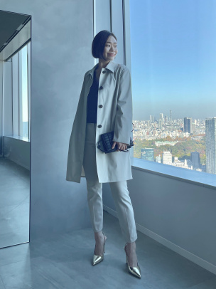 Sleek Trench CL Car Coat | WOMEN（レディース）｜Theory 公式通販サイト