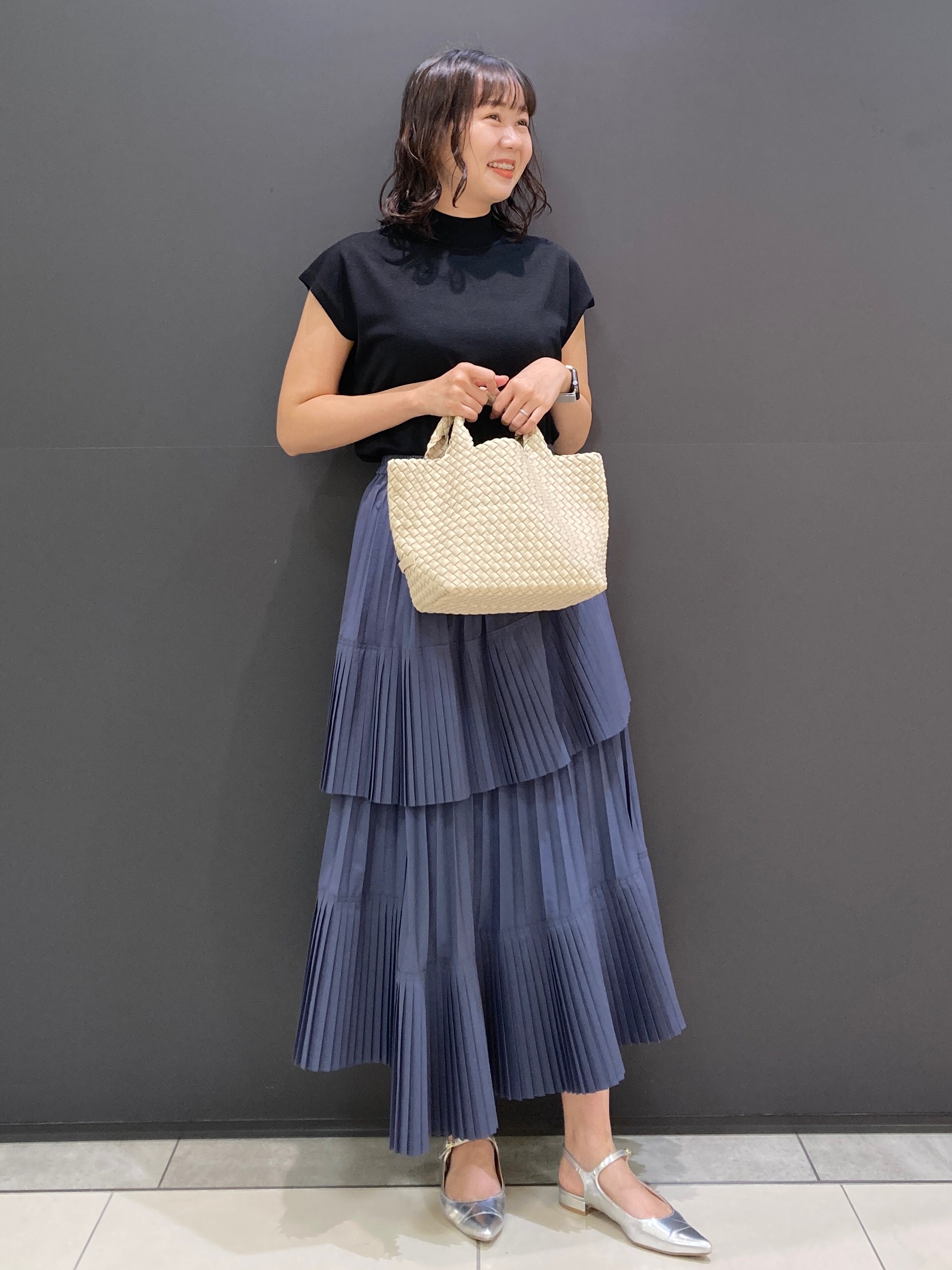 セオリー　プリーツスカート　新品 ラミーポリエステル プリーツスカート（01-22FG09-204）｜K.T