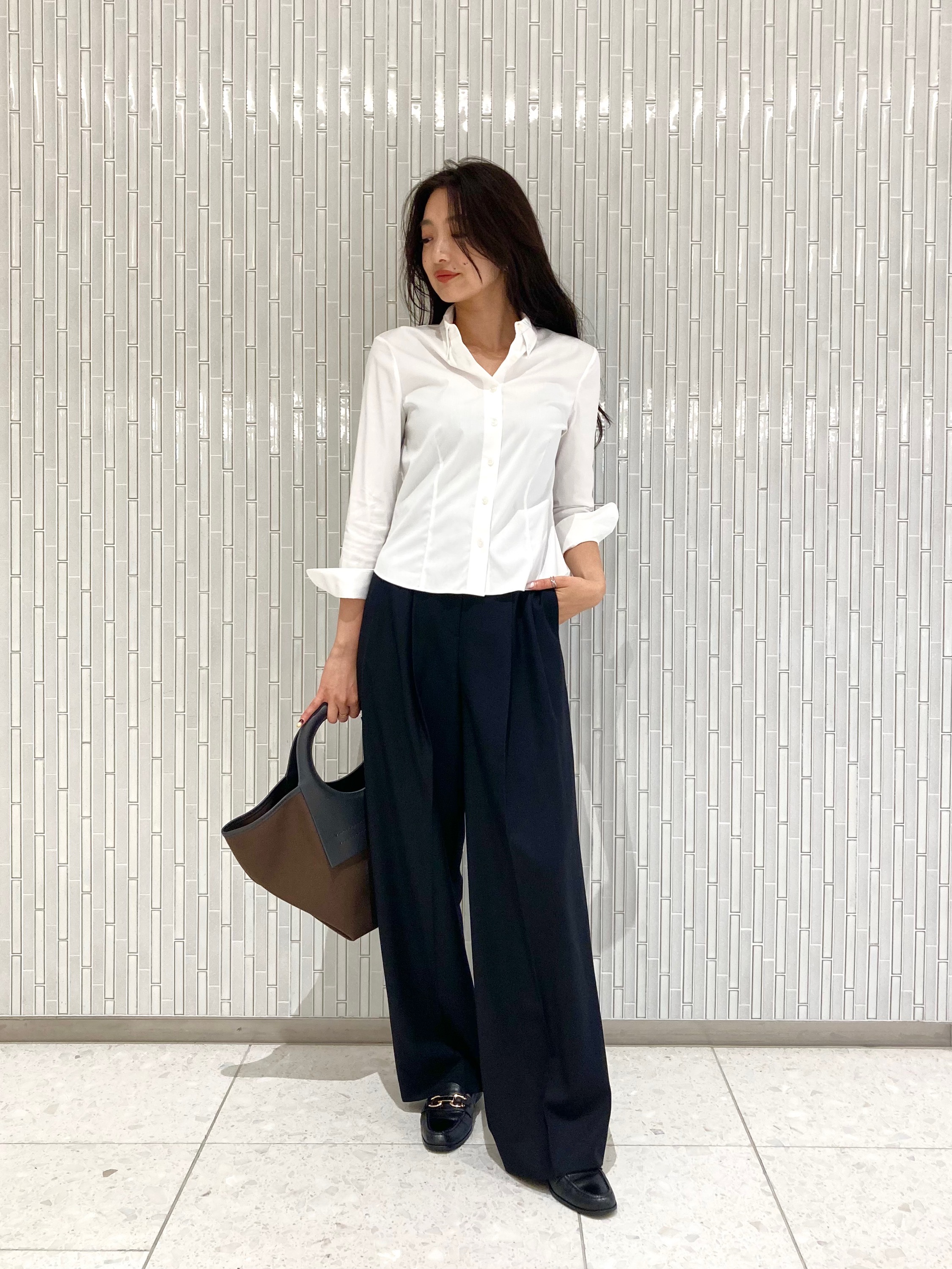 セオリー ワイドパンツ ブラック セオリーリュクス VESPER