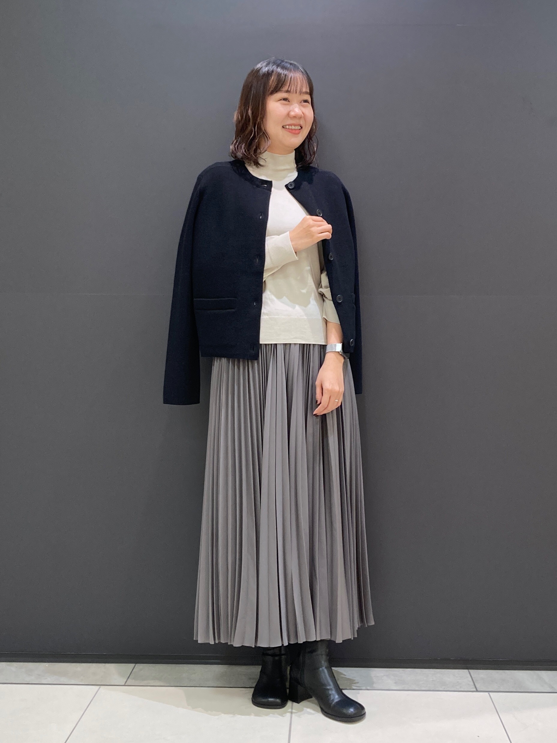 23AW セオリー　アコーディオンプリーツスカート ウール　XS 23AW セオリー アコーディオンプリーツスカート ウール XS