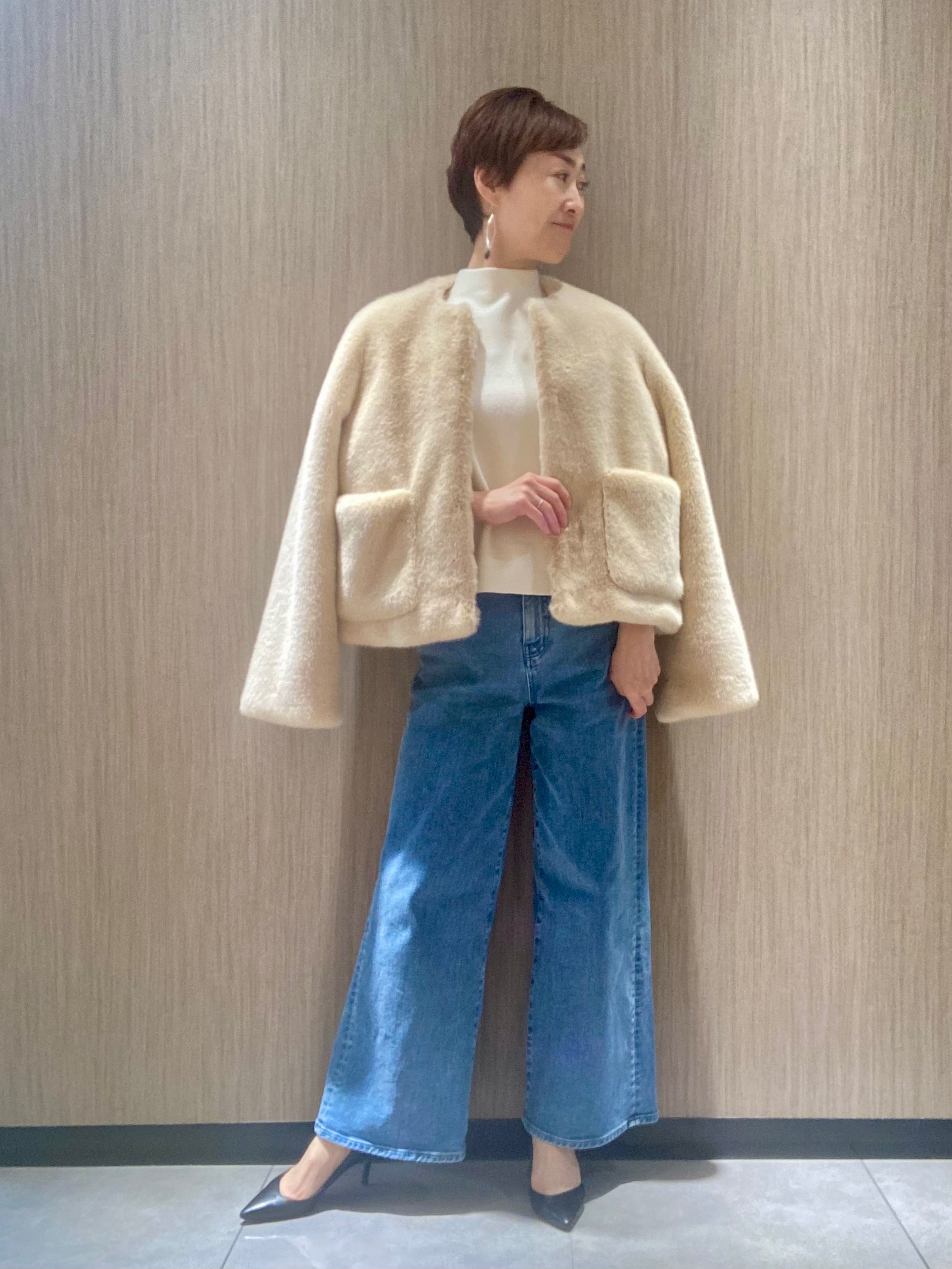 セオリー フェイクファージャケット コーディネート詳細 | StyleHint | Theory（セオリー）公式通販サイト