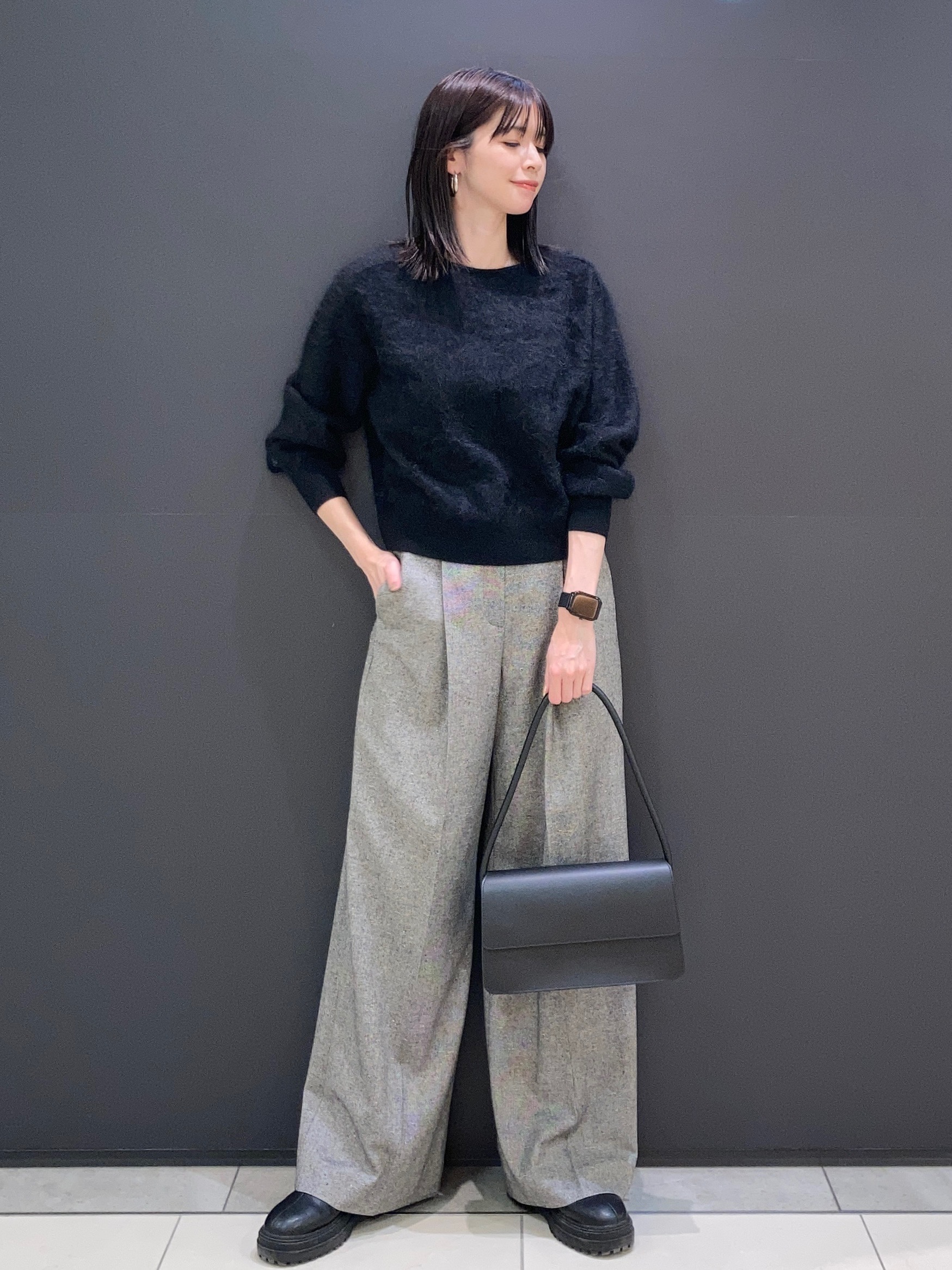Theory luxe サテンスカート　40 theory luxe（セオリーリュクス） theory luxe CRUZ ASENA-L プリーツ